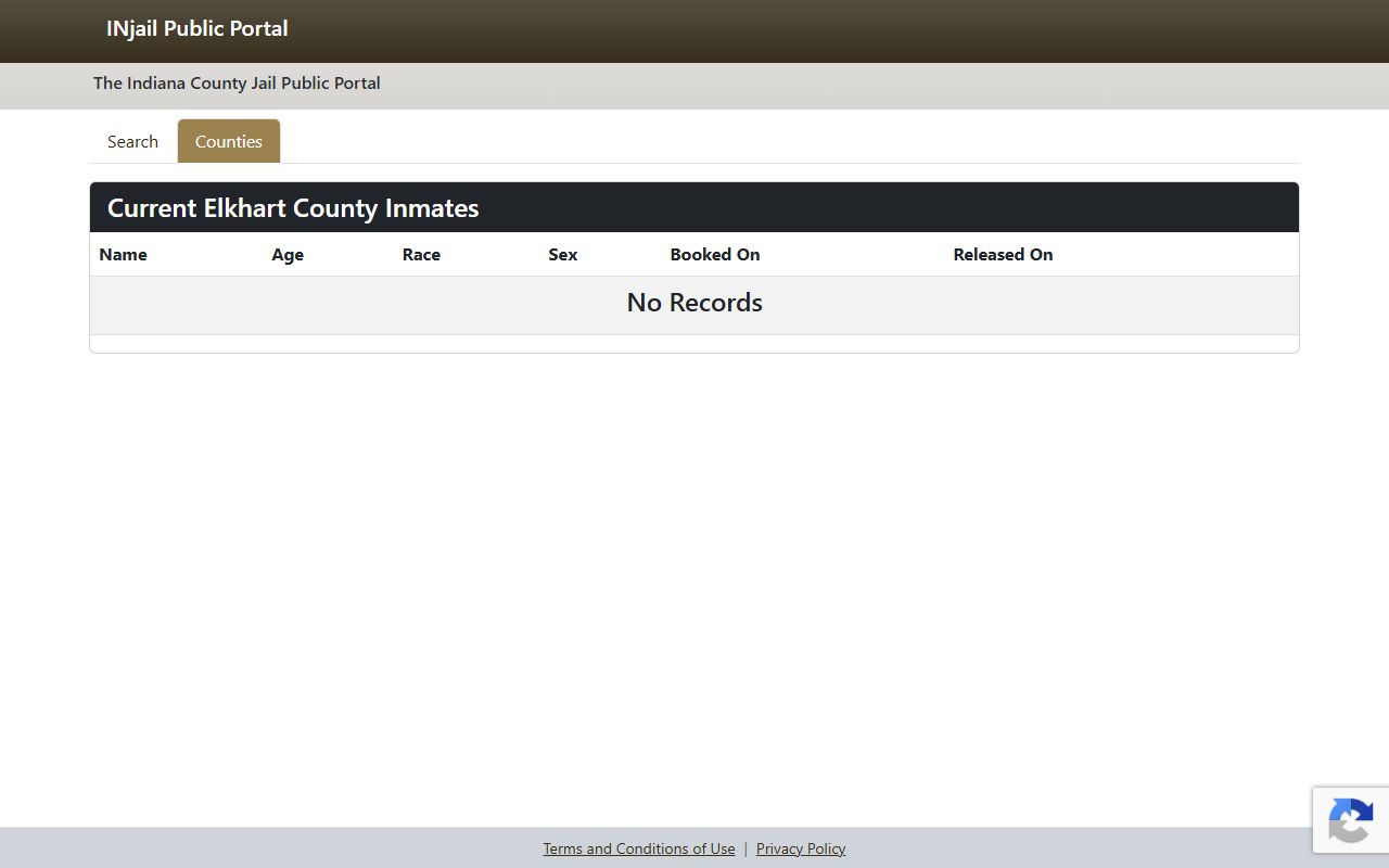Elkhart County inmate records current inmates route in INjail