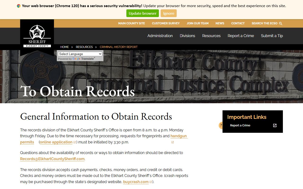 Elkhart County sheriff records fees for requesting booking photos